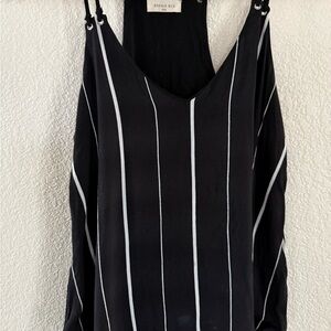 Sophie Rue Black and White Striped Camisole